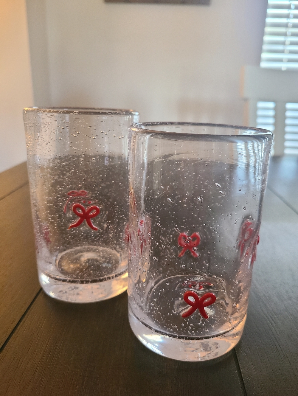 Set of Red Bow Icon Glasses